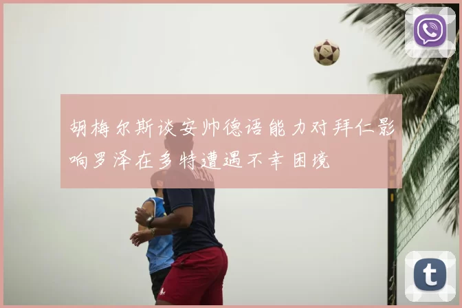 胡梅尔斯谈安帅德语能力对拜仁影响罗泽在多特遭遇不幸困境