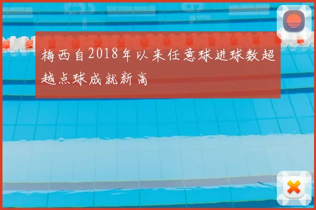 梅西自2018年以来任意球进球数超越点球成就新高